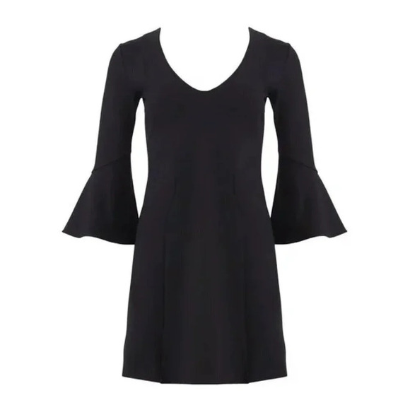 Amanda Uprichard | Fresno Bell Sleeve Mini Shift Dress - Size S - Picture 2 of 12